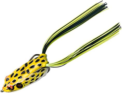 Booyah Pad Crasher Topwater Bass Fishing Hollow Body Frog Lure with Weedless Hooks