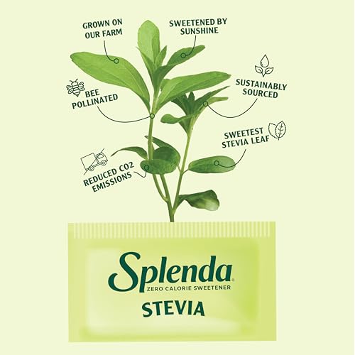 SPLENDA Stevia Zero Calorie Sweetener, Plant Based Sugar Substitute Granulated Powder, 19 oz Jar