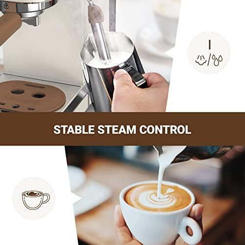 Espresso Machine, Expresso Coffee Machines for Home, 20 Bar Cafetera Espresso with Milk Frother Steam Wand