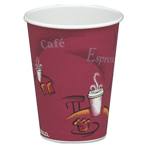 Solo 412SIN-0041 12 oz Bistro SSP Paper Hot Cup (Case of 1000)
