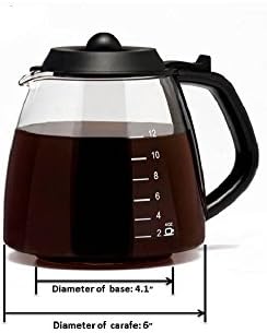 Medelco 12 Cup Millennium Style Carafe, Black GL312