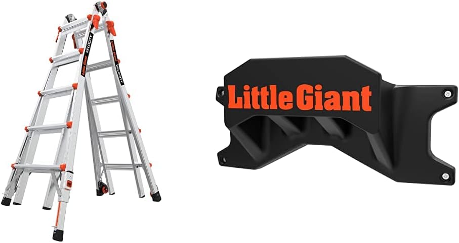 Little Giant Velocity, Aluminum Ladder, 14 ft Reach, 15413-001 | Telescoping Multi-Position Ladder with Extension, A-Frame, 90-Degree & Trestle Modes, 300 lbs. Rating