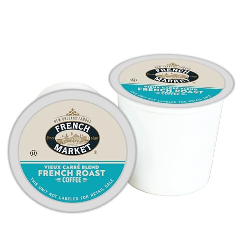 French Market Streetcar Blend Dark Roast Single Serve Coffee Pods, 12ct Box (Pack of 6)