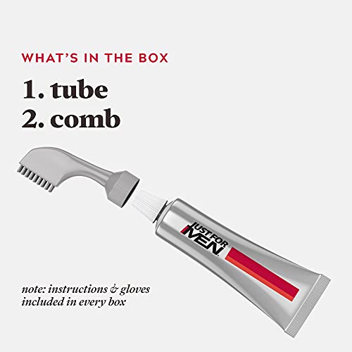 JUST FOR MEN Easy Comb-In Color, No-Mix, Light Brown A-25 (1 Pack) | Easy Comb-In Color light brown patented no-mix formula instantly combs away gray. Targeted gray coverage. Easy application.