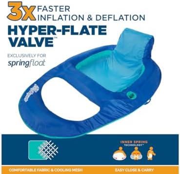 Swimways Spring Float Recliner 13018 - Colors Vary