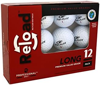 Top Flight Reload Recycled Golf Balls (12-Pack) Top Flite Golf Balls, White, One Size