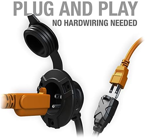 NOCO GCP1E 15A AC Port Plug, 125V Power Inlet Socket, Charger Plug