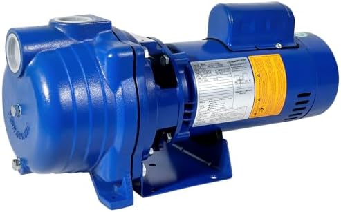 Centrifugal Pump 1.5 HP, 66GPM Shallow Well Jet Pump 115V/230V Self-Priming Centrifugal Pump Durable Cast Iron Booster Pump for Lawn Sprinkler