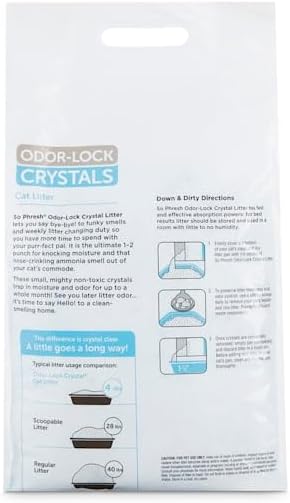 So Phresh by Petco Scoopable Odor-Lock Clumping Micro Crystal Cat Litter in Blue Silica 8 lbs.