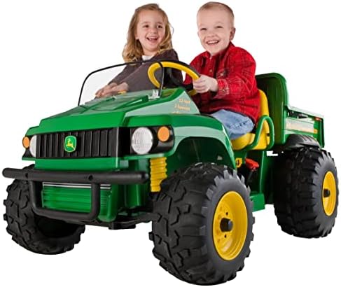 Peg Perego John Deere Gator HPX Rear Wheels Black Unfinished (3 x 3. inches /1 x 0 mm