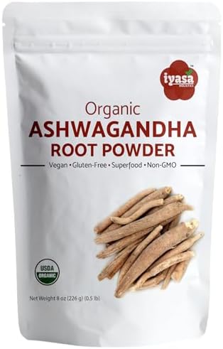 Iyasa Holistics Organic Ashwagandha Powder 16 oz – Natural Superfood Powder to Support Calm