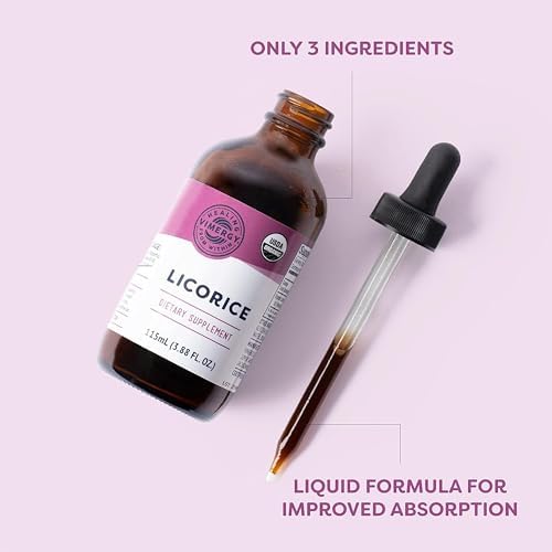 Vimergy Licorice 200mg Organic Liquid Root Extract, 115 mL, 57 Servings
