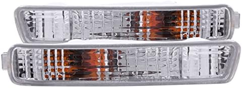 ANZO USA 511008 Clear Lens Front Bumper/Turn Signal Light Set