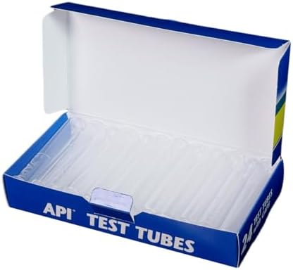 API REPLACEMENT PLASTIC TEST TUBES WITH CAPS For Any Aquarium Test Kit Including API Freshwater Master Test Kit 24-Count Box