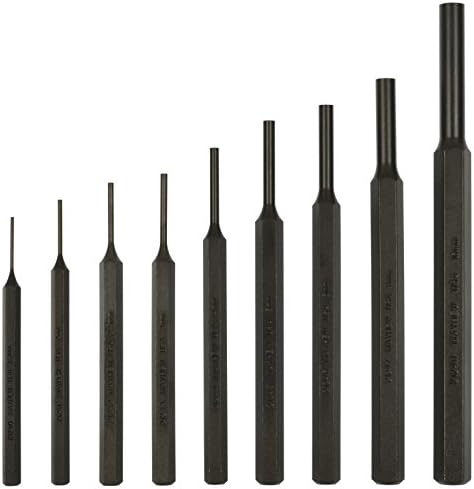Mayhew 66253 11-Piece Hardened Steel Pin Punch 11 Piece Metric