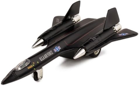 🛦 United States Air Force SR-71A Blackbird 8" Die Cast Metal Pull Back Action Model Jet Toy