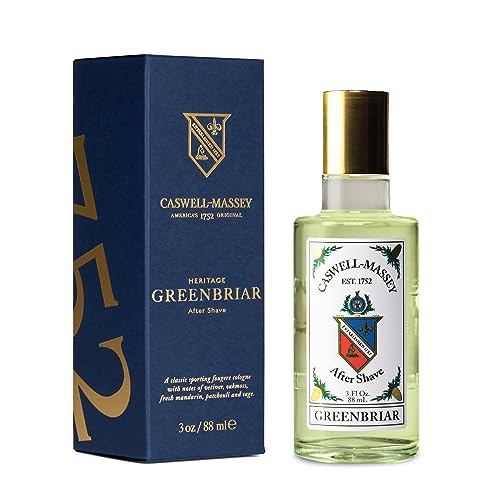 Caswell-Massey Number Six Gold Cap After Shave, Soothing Aftershave with Orange Blossom, Bergamot & Rosemary, 3 Fl Oz