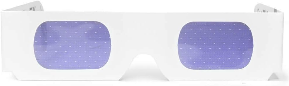 GloFX Paper Cardboard Diffraction Glasses - Great for Christmas Lights, Parties, Raves, Festivals, Light Shows, & Fireworks