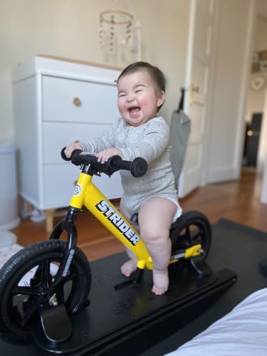 Strider Sport 2-in-1 Rocking Bike, Ages 6 Months–4 Years | For 12 Model, Converts Baby Rocking Toy to Toddler Balance Bike, Tool-Free Adjustments, Wide and Stable Base, Durable Plastic