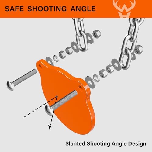 Highwild AR500 Steel Targets System 3/8 Inch Thick Complete Steel Shooting Targets with Stand