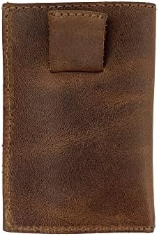 Hide & Drink, Soft Leather Wallet & Card Sleeve, Handmade Includes 101 Year Warranty (Bourbon Brown)