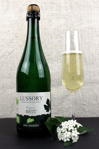 Lussory Organic Merlot Dealcoholized 0.0% Non Alcoholic Wine Red From Spain, Low Calories, Organic, Vegan (750ml, 1 Bottle)