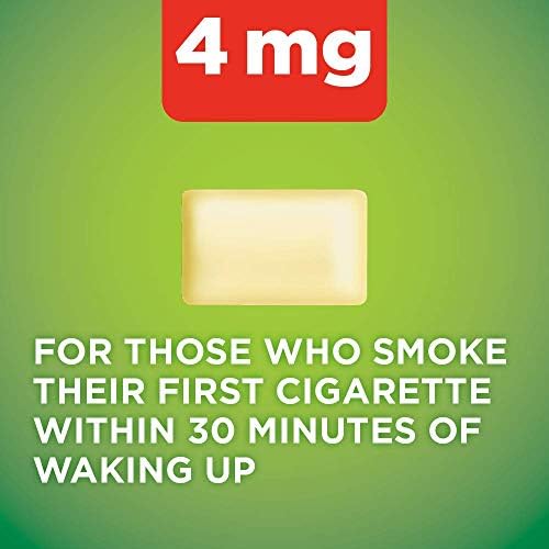 Amazon Basic Care Nicotine Polacrilex Coated Gum 4 mg (nicotine), Cinnamon Flavor, Stop Smoking Aid, Quit Smoking, Reduces Nicotine Cravings, 160 Count