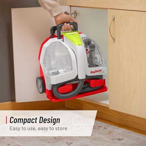 Rug Doctor Pet Portable Spot Cleaner, 2X Suction Power, Lightweight Pet Carpet Cleaner Machine, Pro-Grade Power Removes Stains & Odors from Rugs