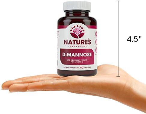 D MANNOSE with Cranberry Extract & Vitamin C - Urinary Tract UT Cleanse & Bladder Health - Protects Against Urinary Tract Infections UTI - Natural