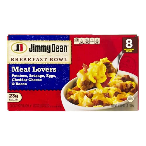 Jimmy Dean Meat Lovers Breakfast Bowls, 56 Oz, Box Of 8 Bowls