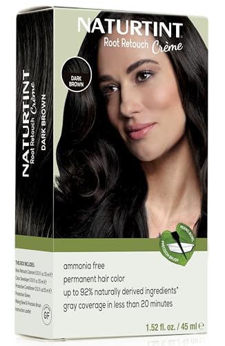 Naturtint Light Brown Root Retouch Crème Permanent Hair Color - Ammonia Free, Conceal Grays, No Artificial Scent, 1.52 Fl Oz