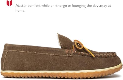 Minnetonka Men's Tomm Suede Leather Moccasins