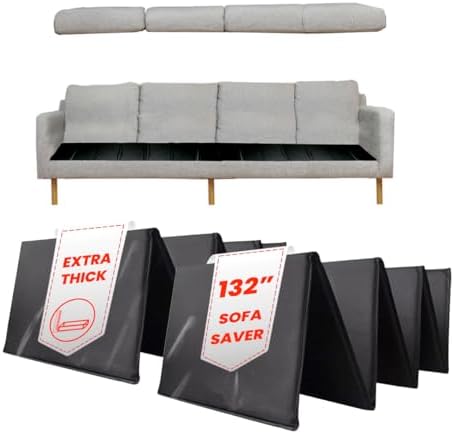 LAMINET Deluxe Extra Thick Sagging Furniture Cushion Support Insert| Seat Saver| New and Improved| Extend The Life of Your Sofa| 60% Thicker - Sofa - 17" L x 66" W