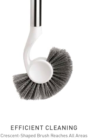 simplehuman Toilet Brush with Caddy Stainless Steel, Black