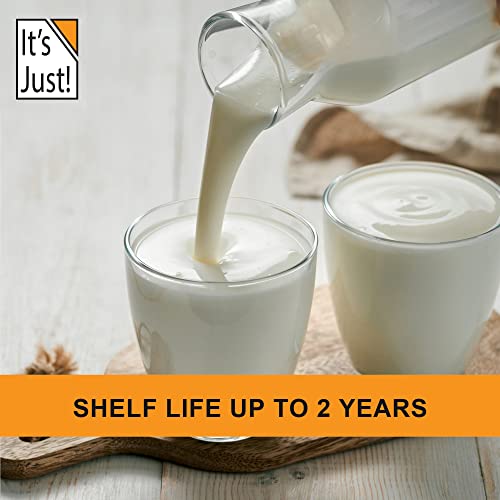 It's Just - Whole Milk Powder, 2lbs, rBST/rBGH Hormone Free, Shelf Stable, Just Add Water, Made in USA, Dry Milk Powder, 32oz