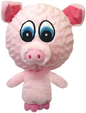 Multipet 43236-1 Knobby Noggins Pig Dog Toy