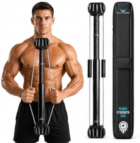 Bullworker Bow Classic 36" Isometric Exercise Equipment, Portable Home Gym Chest Expander, Customized Variable Resistance, Chest and Arm Trainer