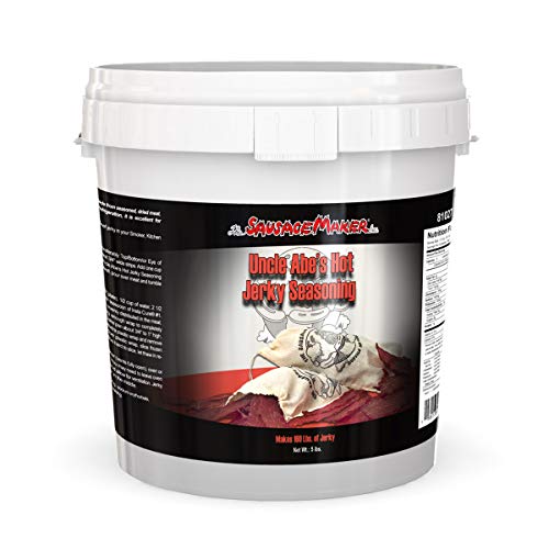 The Sausage Maker - Uncle Abe's Jerky Seasoning, Hot, 5 lb w/ InstaCure #1, 1 lb