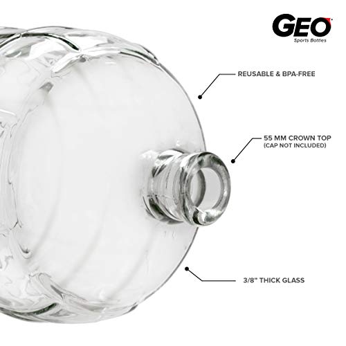 3 Gallon Round Glass Carboy Fits 30mm Cork Finish or 55mm Push Cap Home Brew (Clear Glass) (BT3GG)