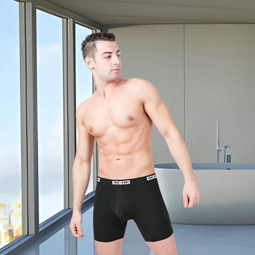 Men's Underwear Micro Modal 3 Pack Boxer Briefs Open Fly