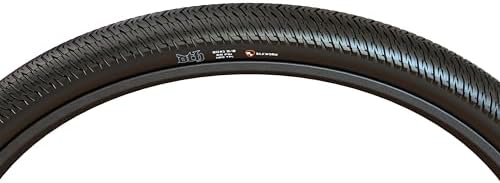 Maxxis DTH | Single Compound | Grooved Slick BMX Tire | Durable Single Compound Rubber, Low Drag Tread, BMX, Dirt Jump, Pump Track