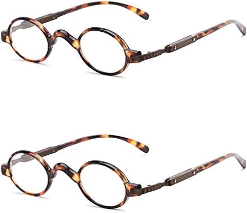 The Potter Unisex Reader, Metal Round Vintage Spring Hinge Reading Glasses for Men and Women + 1.50 (2 Tortoise)