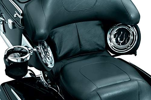 Kuryakyn 1482 Motorcycle Accessory: Passenger Drink/Cup Holder with Mesh Basket for 1998-2013 Harley-Davidson Motorcycles, Right Side, Chrome