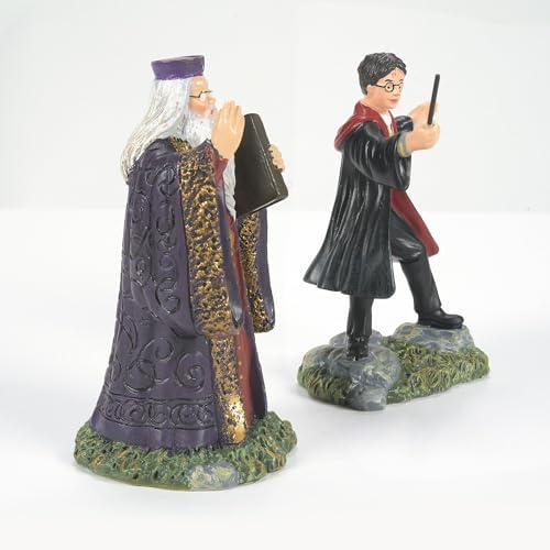 Department 56 Harry Potter Village Accessories Harry and Headmaster Figurine, Set of 2, 3.15" (6002314)