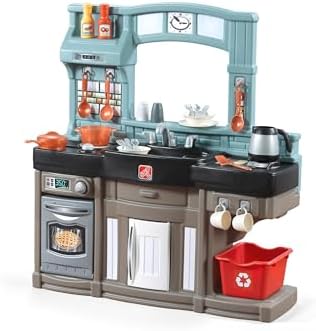 Step2 Best Chefs Kids Kitchen Playset, Indoor/Outdoor Kitchenette, Interactive Play with Lights and Sounds, Made of Durable Plastic