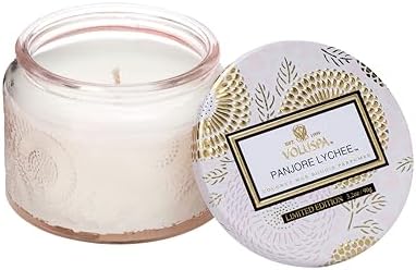 Voluspa Baltic Amber, Petite Candle Jar, 3.2 Ounce, 25 Hour Burn Time, Coconut Wax for Clean Burning, Handcrafted in the USA