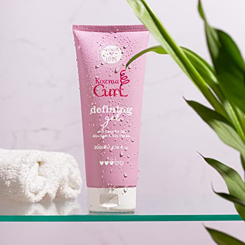 Defining Gel – Lightweight Soft Hold Curly Hair Gel for Frizz Control & Humidity Protection, Non-Crunchy Curl Styling Gel for Curly & Wavy Hair