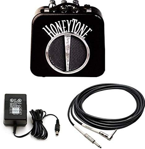 Danelectro Honeytone N-10 Guitar Mini Amp, Black with belt clip | Includes belt clip