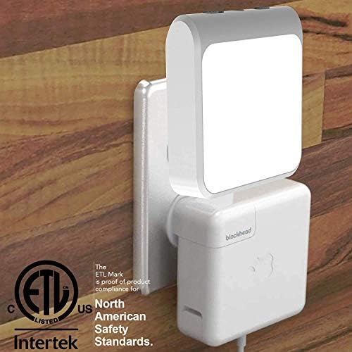Solatec Plug-in Led Night Light with Auto Dusk to Dawn Sensor, Adjustable Brightness and Color, Warm White, Cool White Lights for Bathroom, Hallway