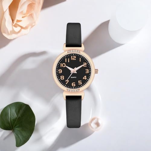 NUOVO Women's Silicone Sports Watch - Crystal Accented Leather Strap Analog Display